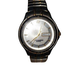 Armitron Men's Water 165 Resist Quartz Watch Two Tone Expansion Stretch Band